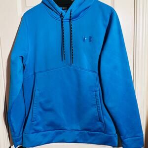 Under Armour Turquoise Blue Dri-Fit Hoodie / Sweatshirt, Men's Size M